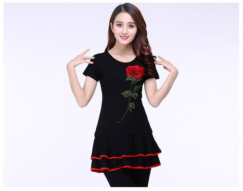 女廣場舞服裝 健身舞蹈裙褲 排練服裝裙褲 拉丁舞裙褲